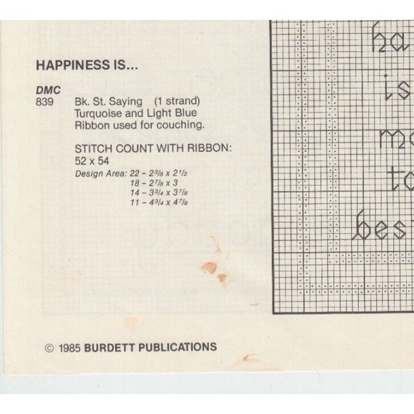 Miniature Sayings that Count Cross Stitch Pattern Booklet Dale Burdett - Picture 3 of 4